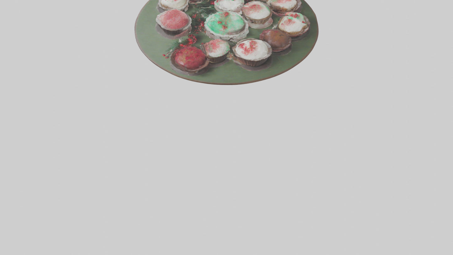 3D model Holiday Dessert Table model VR / AR / low-poly