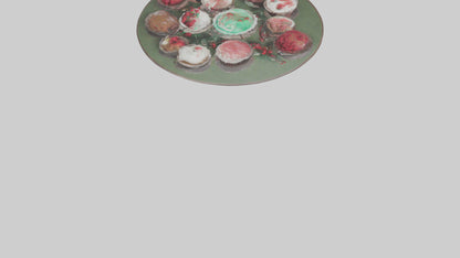 3D model Holiday Dessert Table model VR / AR / low-poly