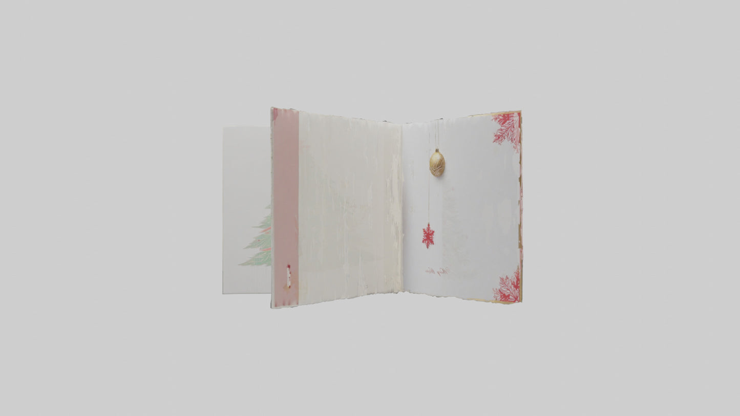 3D model Holiday Greeting Cards model VR / AR / low-poly