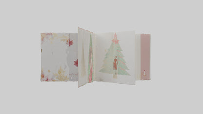3D model Holiday Greeting Cards model VR / AR / low-poly