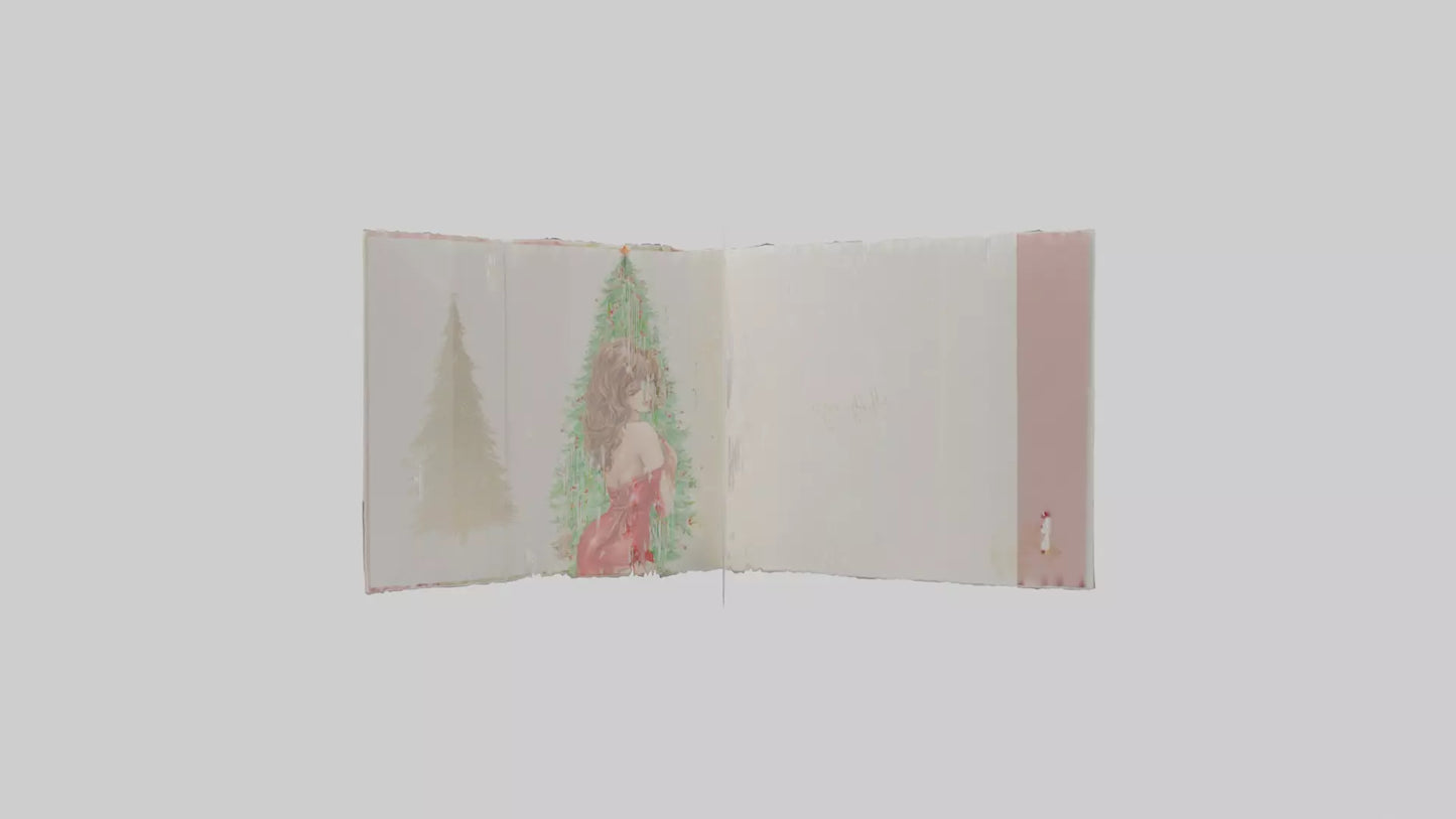 3D model Holiday Greeting Cards model VR / AR / low-poly