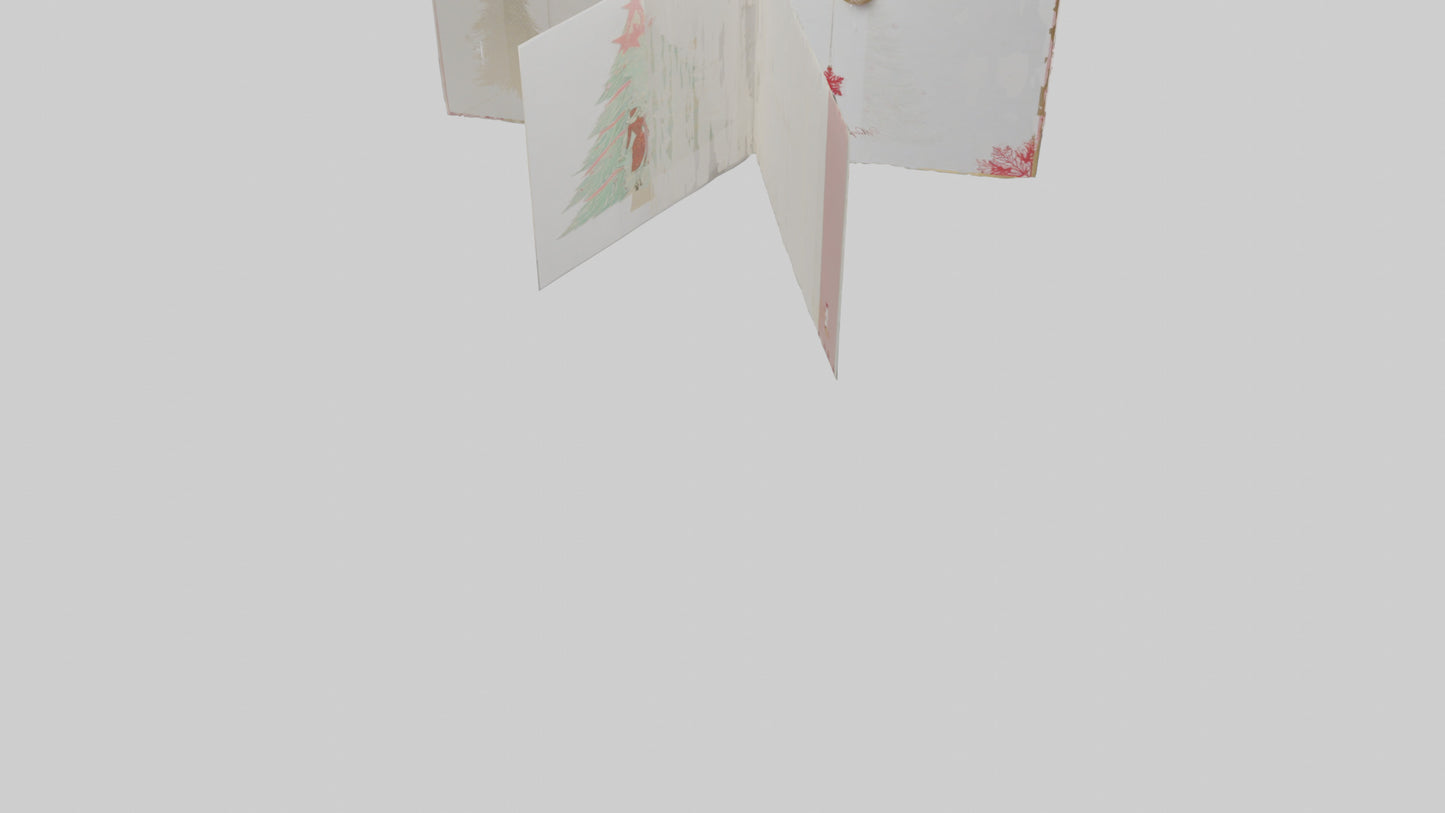 3D model Holiday Greeting Cards model VR / AR / low-poly