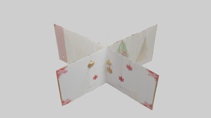 3D model Holiday Greeting Cards model VR / AR / low-poly