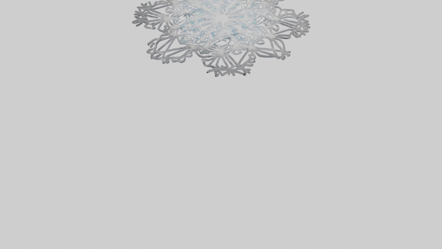3D model Holiday Snowflakes model VR / AR / low-poly