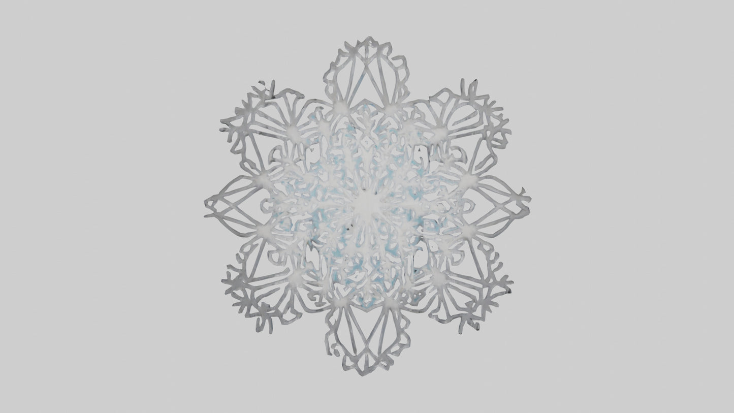 3D model Holiday Snowflakes model VR / AR / low-poly