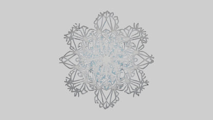 3D model Holiday Snowflakes model VR / AR / low-poly