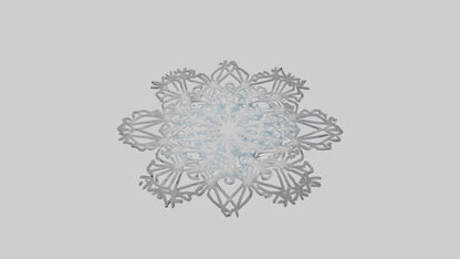 3D model Holiday Snowflakes model VR / AR / low-poly