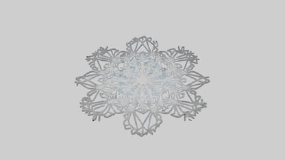 3D model Holiday Snowflakes model VR / AR / low-poly