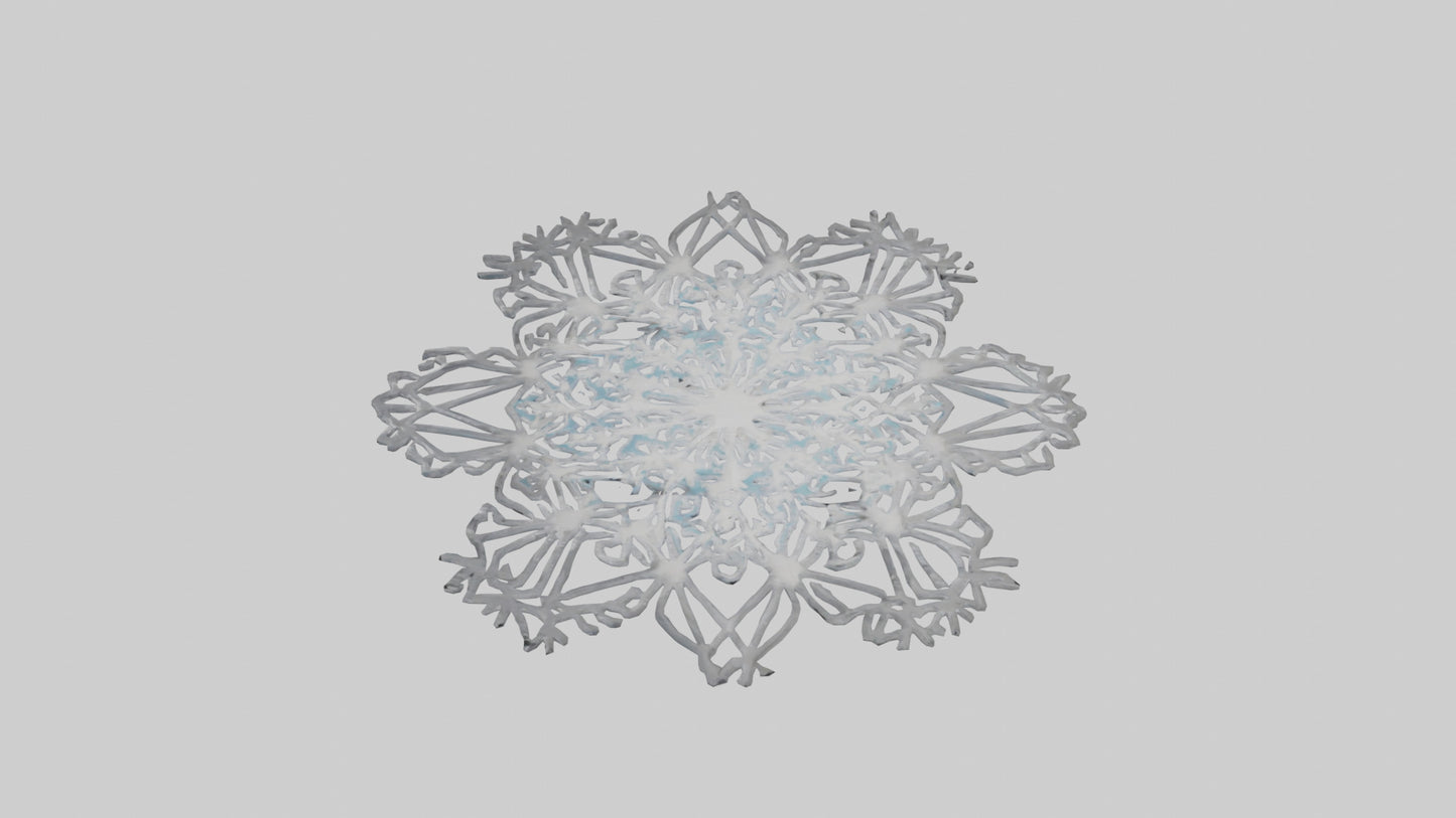 3D model Holiday Snowflakes model VR / AR / low-poly