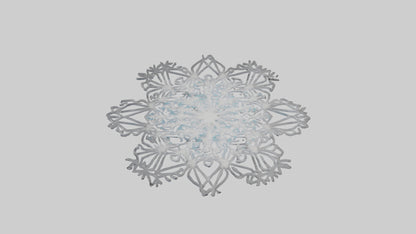 3D model Holiday Snowflakes model VR / AR / low-poly