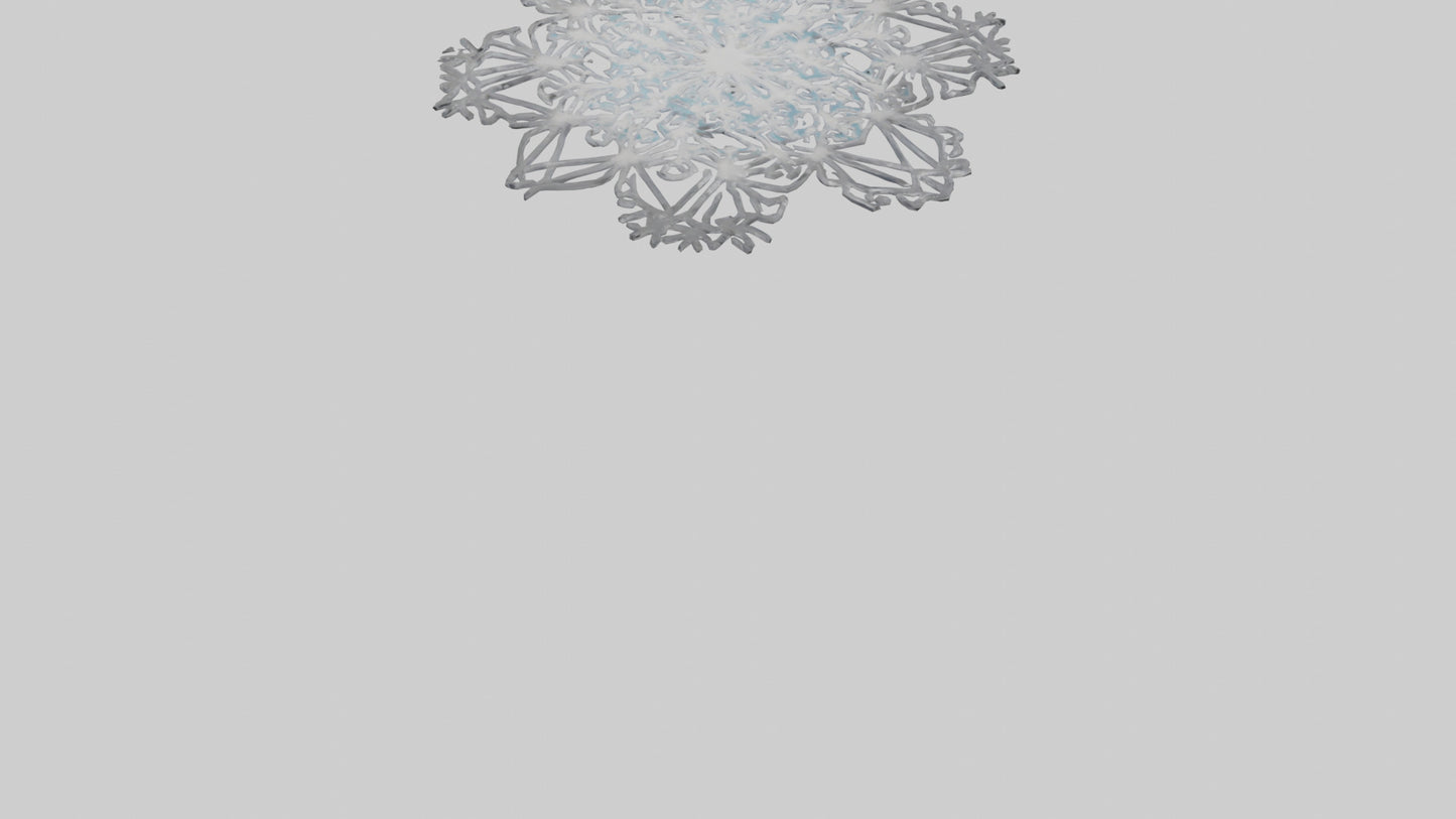 3D model Holiday Snowflakes model VR / AR / low-poly