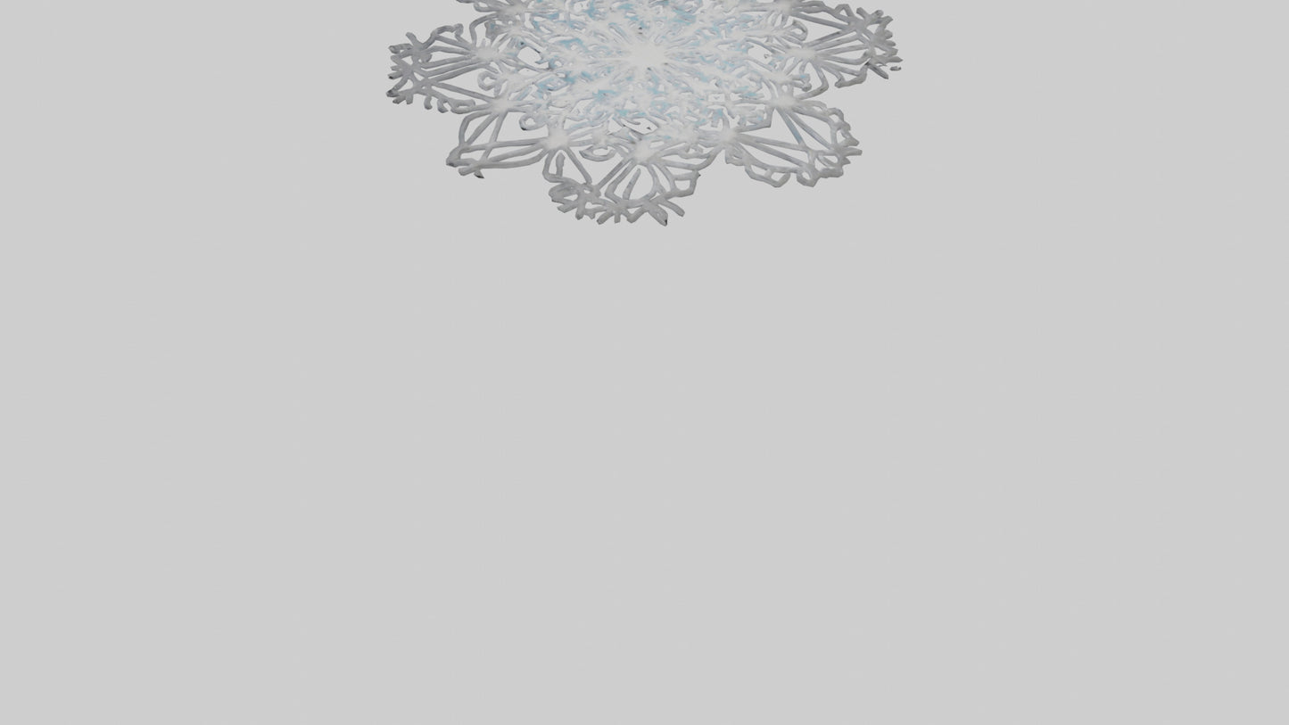 3D model Holiday Snowflakes model VR / AR / low-poly