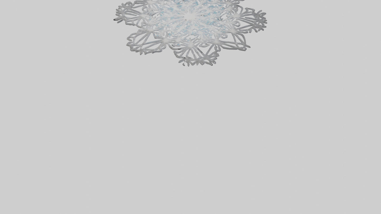 3D model Holiday Snowflakes model VR / AR / low-poly