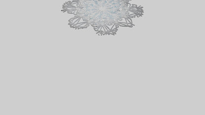 3D model Holiday Snowflakes model VR / AR / low-poly