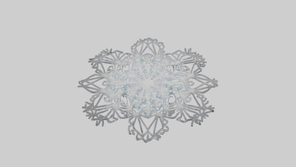 3D model Holiday Snowflakes model VR / AR / low-poly