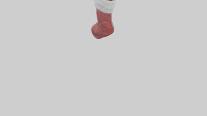 3D model Holiday Stocking model VR / AR / low-poly