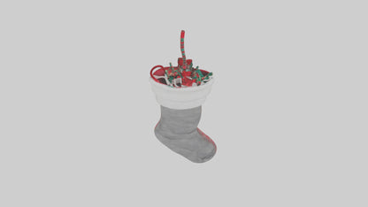 3D model Holiday Stocking model VR / AR / low-poly