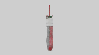 3D model Holiday Stocking model VR / AR / low-poly