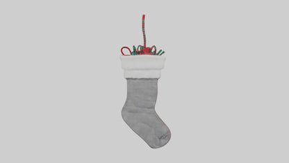 3D model Holiday Stocking model VR / AR / low-poly