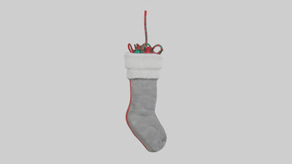 3D model Holiday Stocking model VR / AR / low-poly