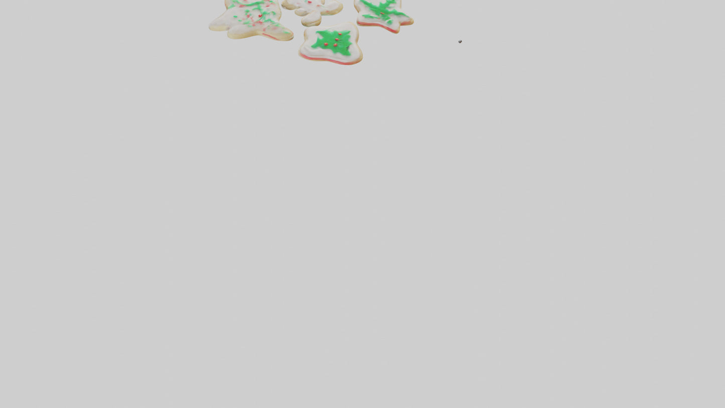 3D model Holiday Sugar Cookies model VR / AR / low-poly