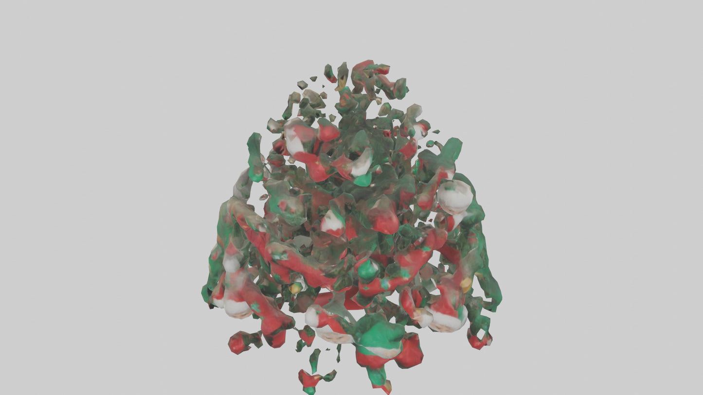 3D model Holiday Tree Decorations model VR / AR / low-poly