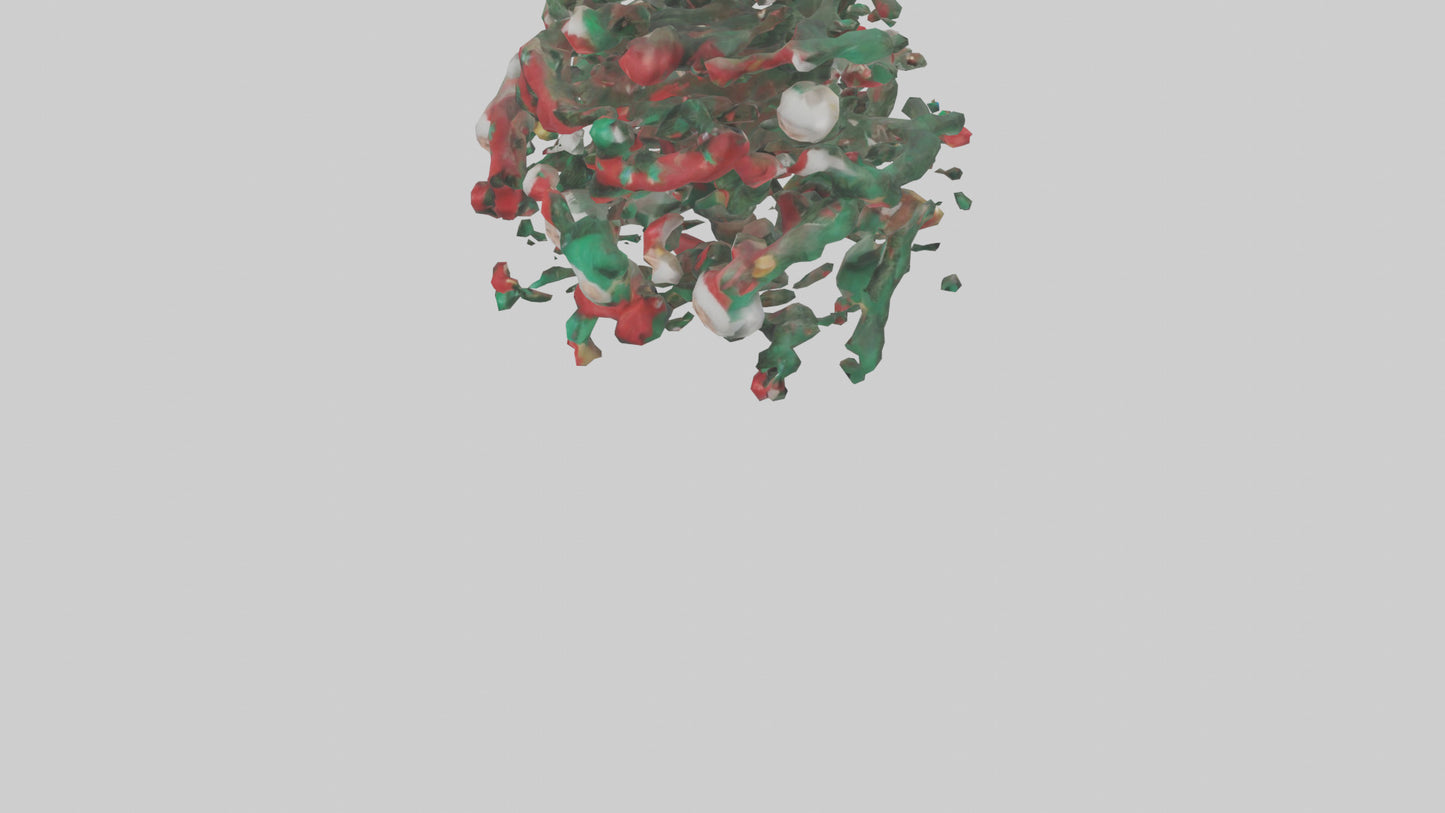 3D model Holiday Tree Decorations model VR / AR / low-poly