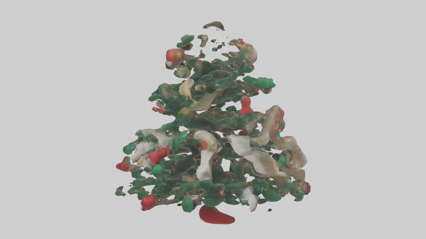 3D model Holiday Tree Decorations model VR / AR / low-poly