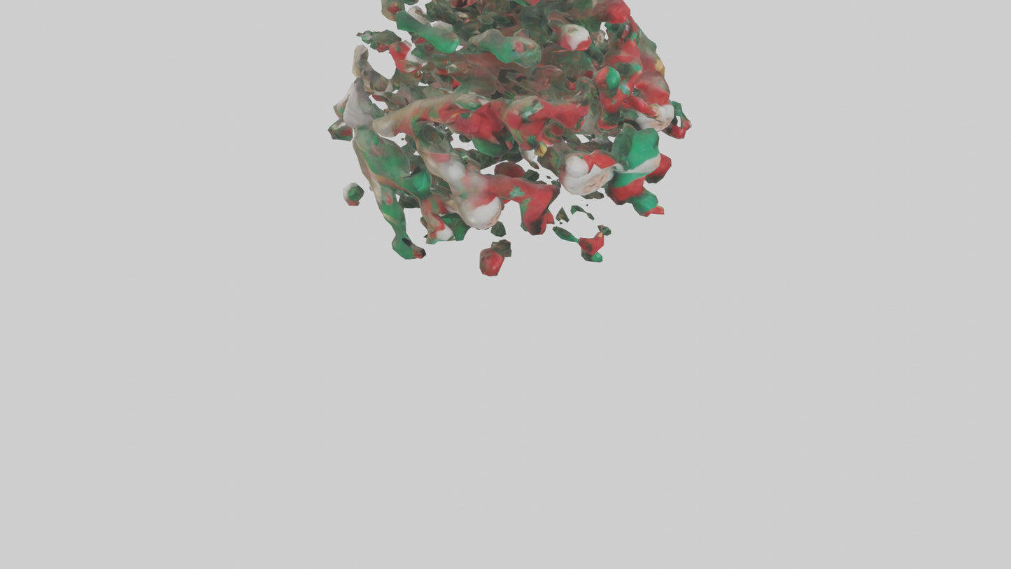 3D model Holiday Tree Decorations model VR / AR / low-poly
