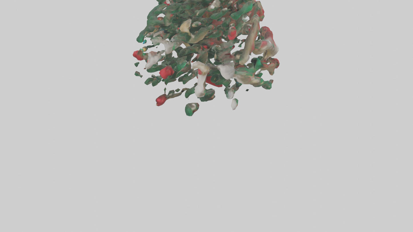 3D model Holiday Tree Decorations model VR / AR / low-poly