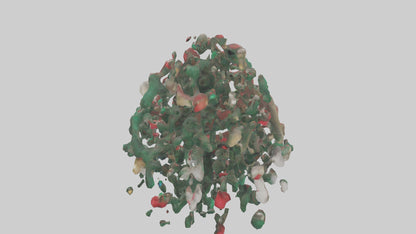 3D model Holiday Tree Decorations model VR / AR / low-poly