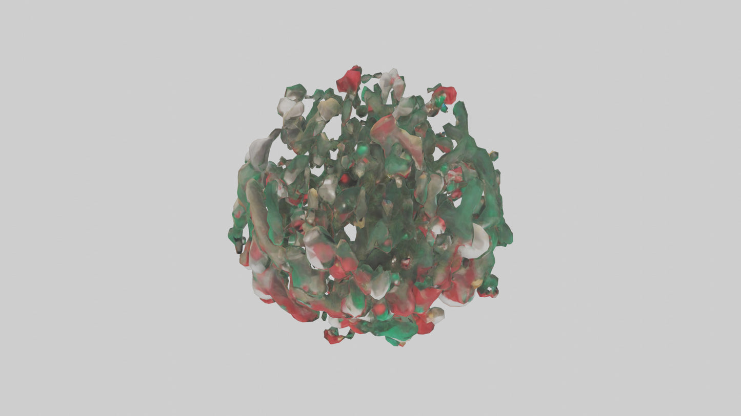 3D model Holiday Tree Decorations model VR / AR / low-poly