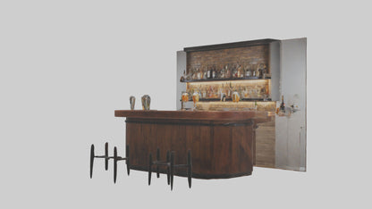 3D model Home Bar VR / AR / low-poly