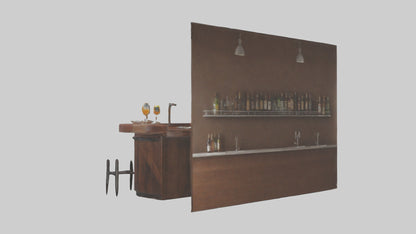 3D model Home Bar VR / AR / low-poly