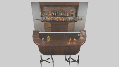 3D model Home Bar VR / AR / low-poly