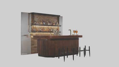 3D model Home Bar VR / AR / low-poly
