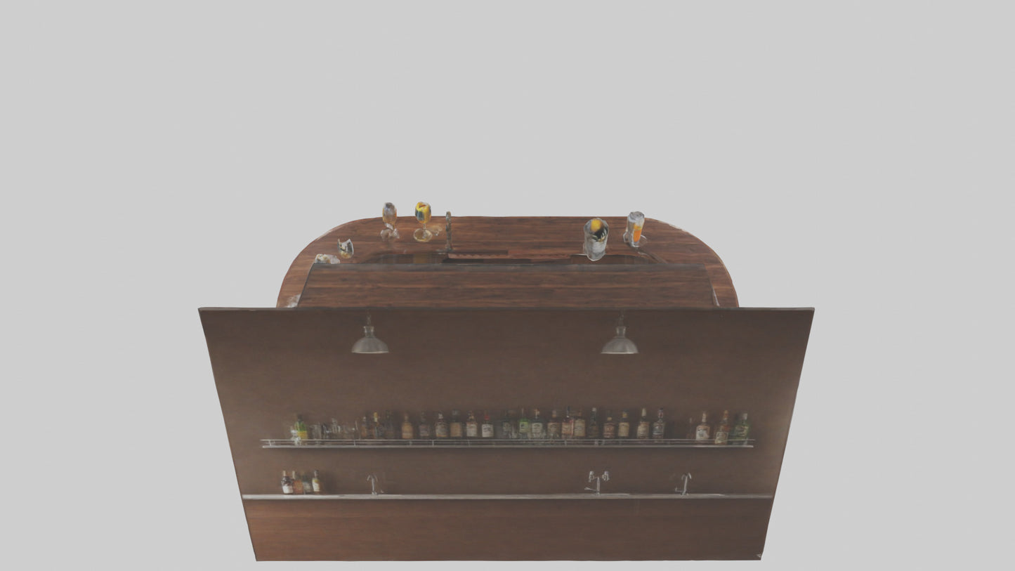 3D model Home Bar VR / AR / low-poly