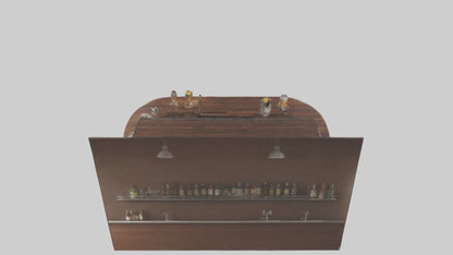 3D model Home Bar VR / AR / low-poly