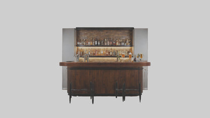 3D model Home Bar VR / AR / low-poly