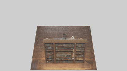3D model Home Library VR / AR / low-poly