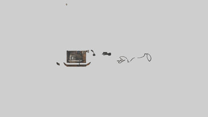 3D model Home Recording Studio VR / AR / low-poly