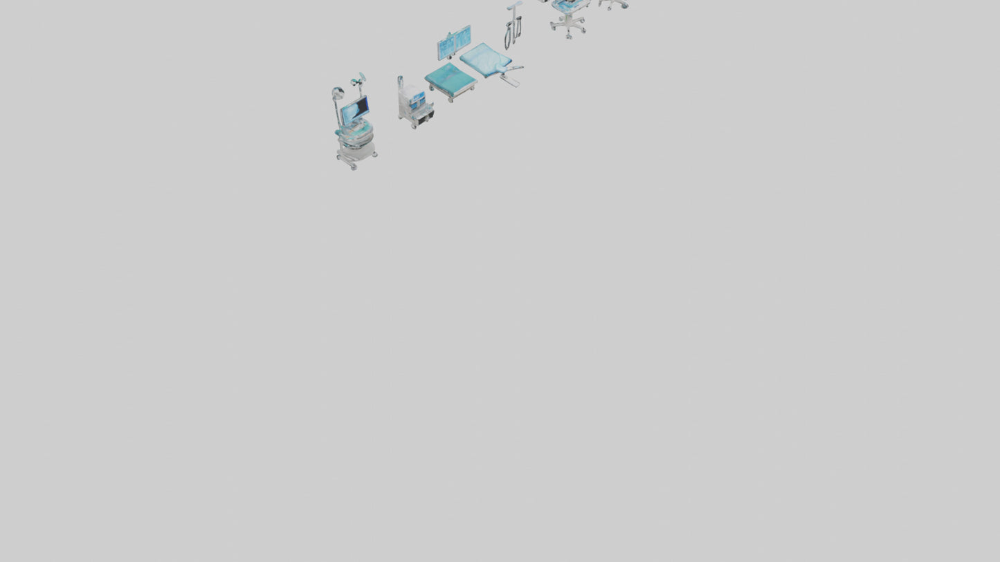 3D model Home Surgery Room VR / AR / low-poly