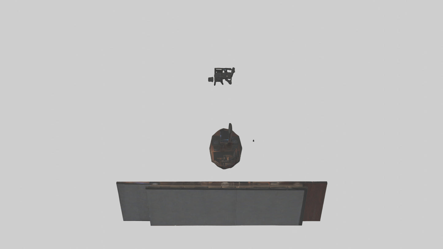 3D model Home Theater Room VR / AR / low-poly