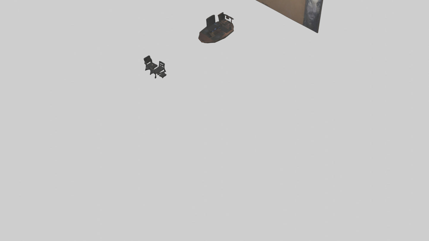 3D model Home Theater Room VR / AR / low-poly