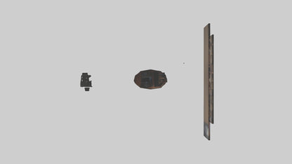 3D model Home Theater Room VR / AR / low-poly