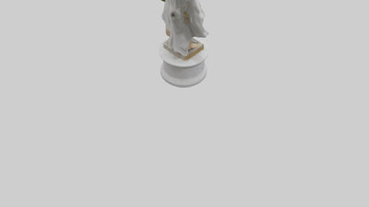 Homeric Hero statue model VR / AR / low-poly