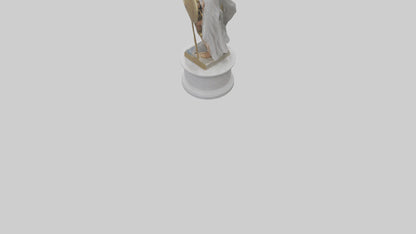 Homeric Hero statue model VR / AR / low-poly