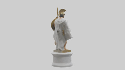 Homeric Hero statue model VR / AR / low-poly