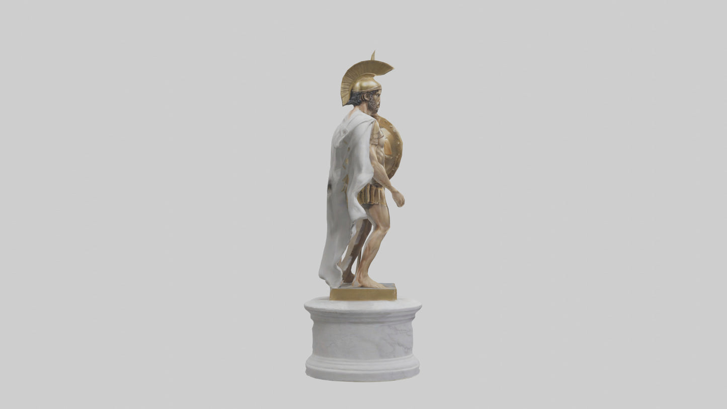 Homeric Hero statue model VR / AR / low-poly