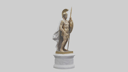 Homeric Hero statue model VR / AR / low-poly